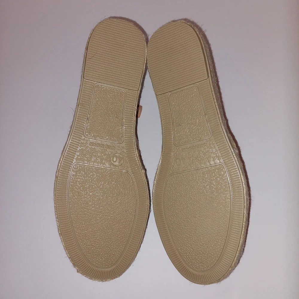 Free People Heat Wave Wrap Espadrille Green Salmon Womens Size 40/9-9.5